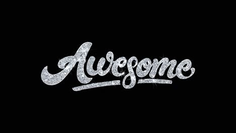 awesome text with glitter effect