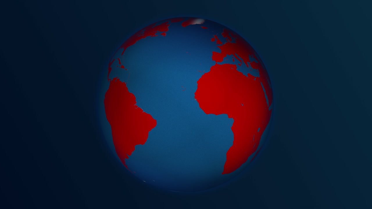 전염병 발병 파동은 회전하는 지구에 퍼져 있습니다.