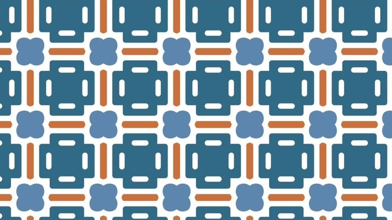 animación de bucle de patrones sin fisuras retro geométrico