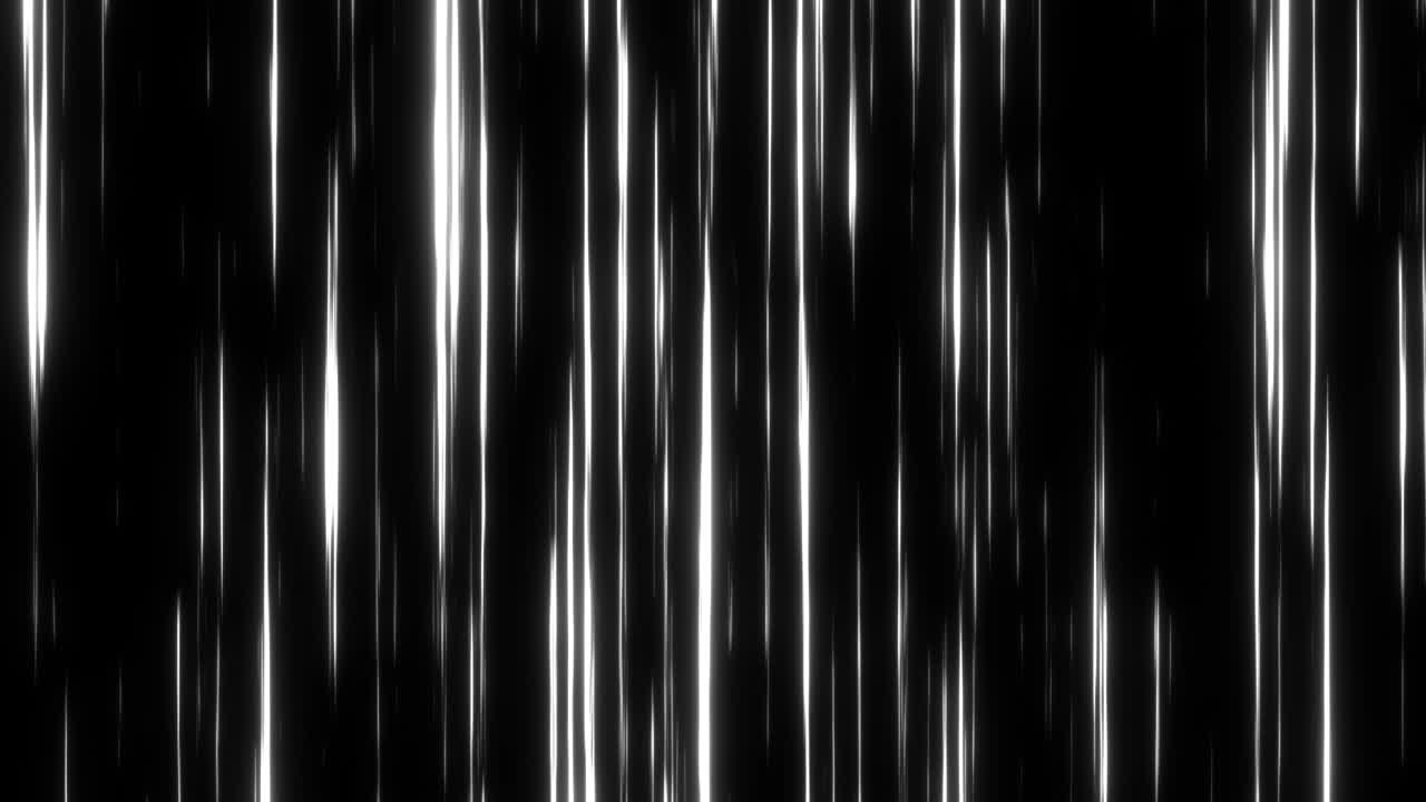 4k animación bucle anime cómico líneas de velocidad. fondo de movimiento anime. bucle de línea de velocidad rápida negro y blanco vertical de arriba hacia abajo