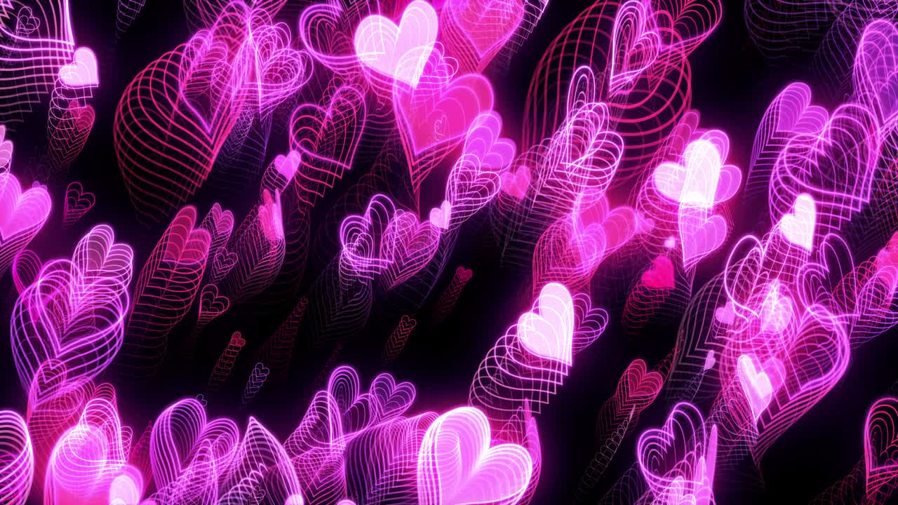 사랑스러운 심장 모양 로맨틱한 반이는 [루프]