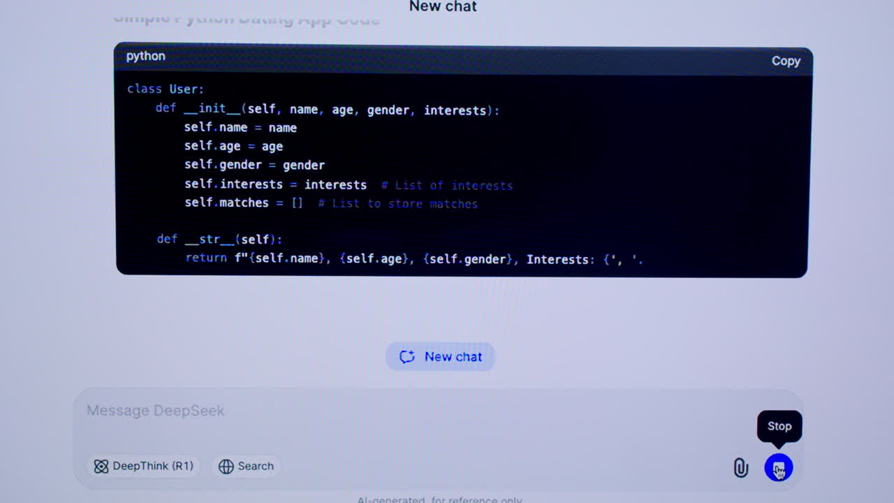 Python Code Snippets for Dating Application