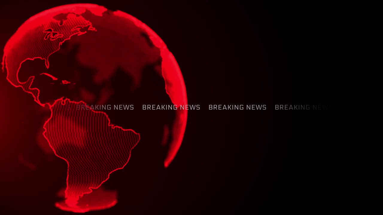 Breaking news broadcast concept design template for news channels or internet tv background backdrop