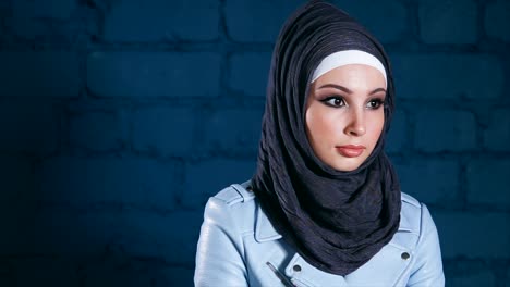 stylish woman in hijab