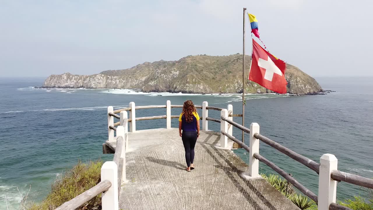 Serene Island View from a Coastal Lookout