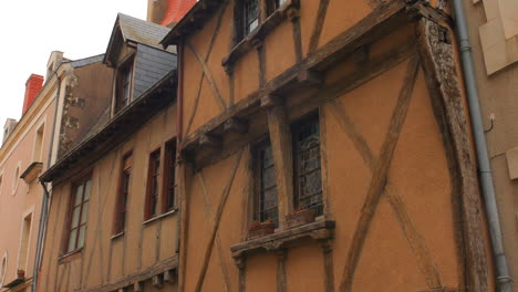 old half-timbered house maison du chapelain de landemore in angers, france