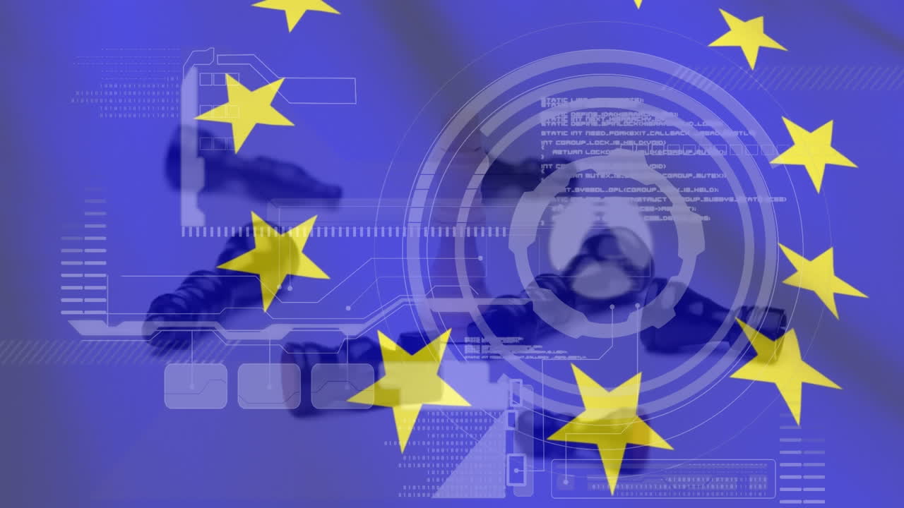 eu  ⁇ 발 위의 데이터 처리의 애니메이션