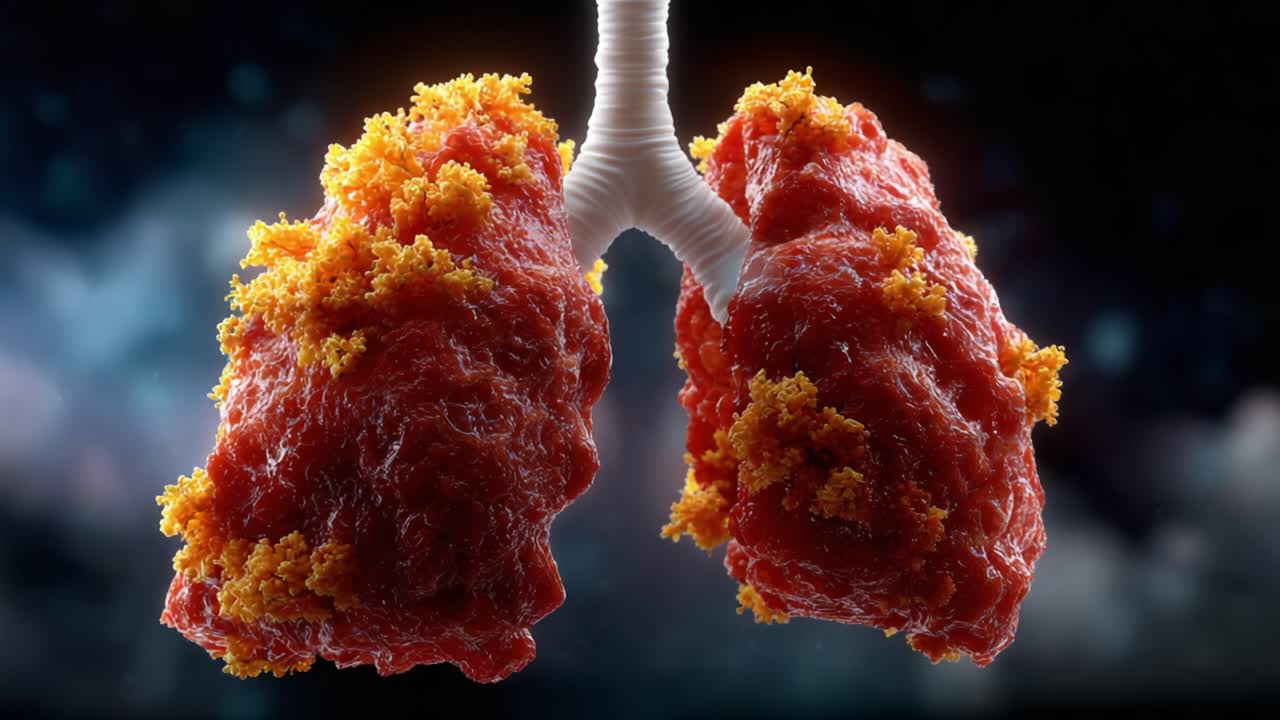Detailed 3D Visualization of Human Lungs with Textured Surface, Showcasing Complex Structures and Unique Aesthetic Qualities in a Captivating and Artistic Composition