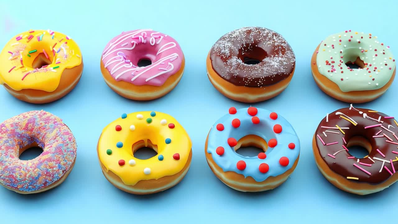 Colorful and Delicious Donuts