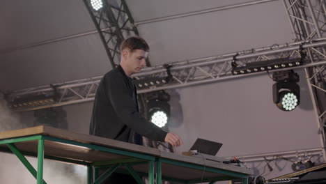 dj performing on stage