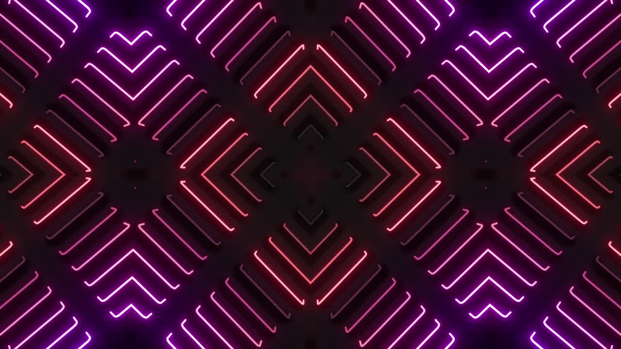 Neon Geometric Pattern Background