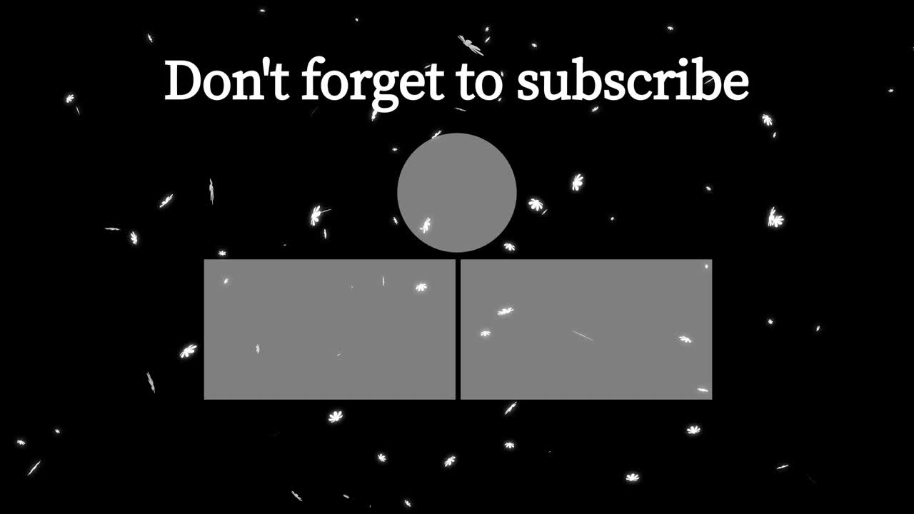 코스모스 꽃 입자 엔드 카드 엔딩 스크린 모션 그래픽