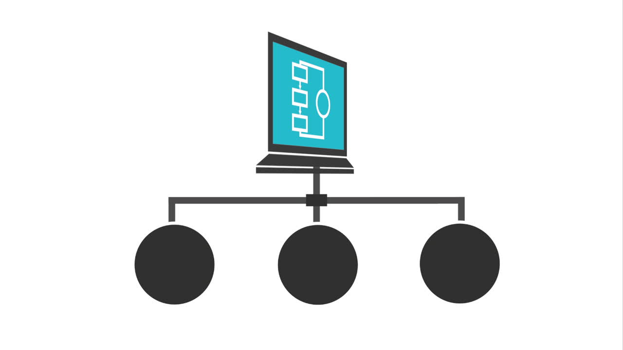 diagrama de la red informática