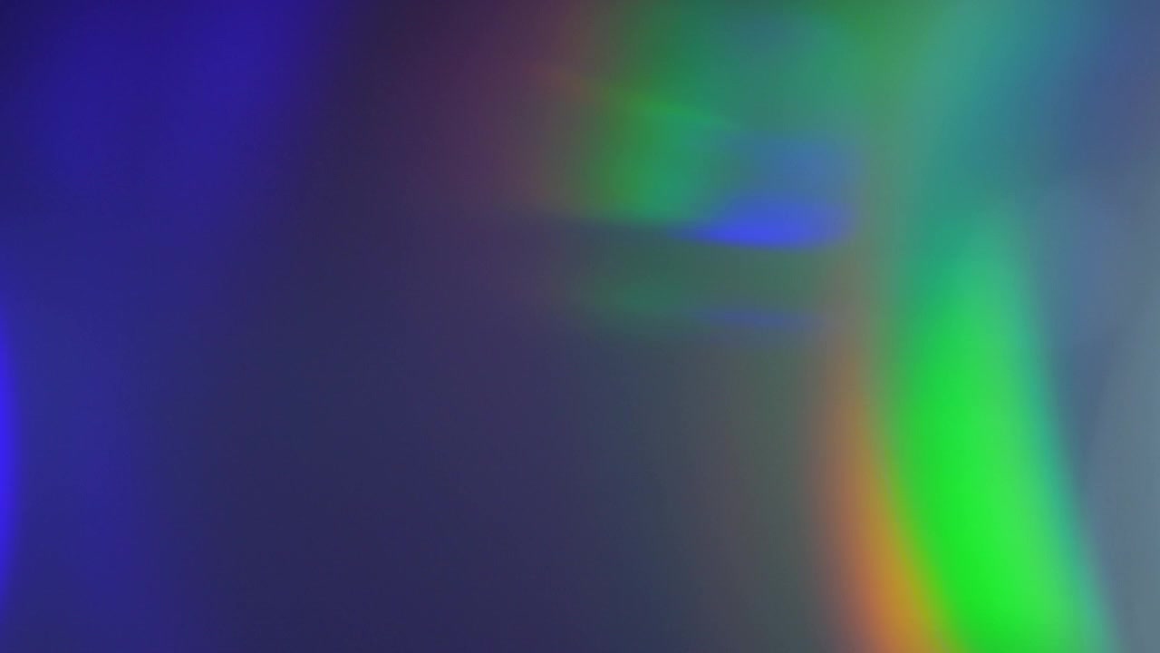 Bagliore ottico astratto con colori arcobaleno cangianti
