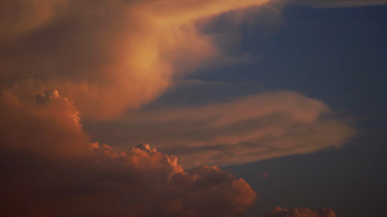 핑크 구름의 시간 경과