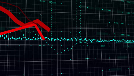 animation of data processing over black background