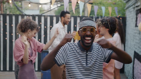 friends having fun at an outdoor party