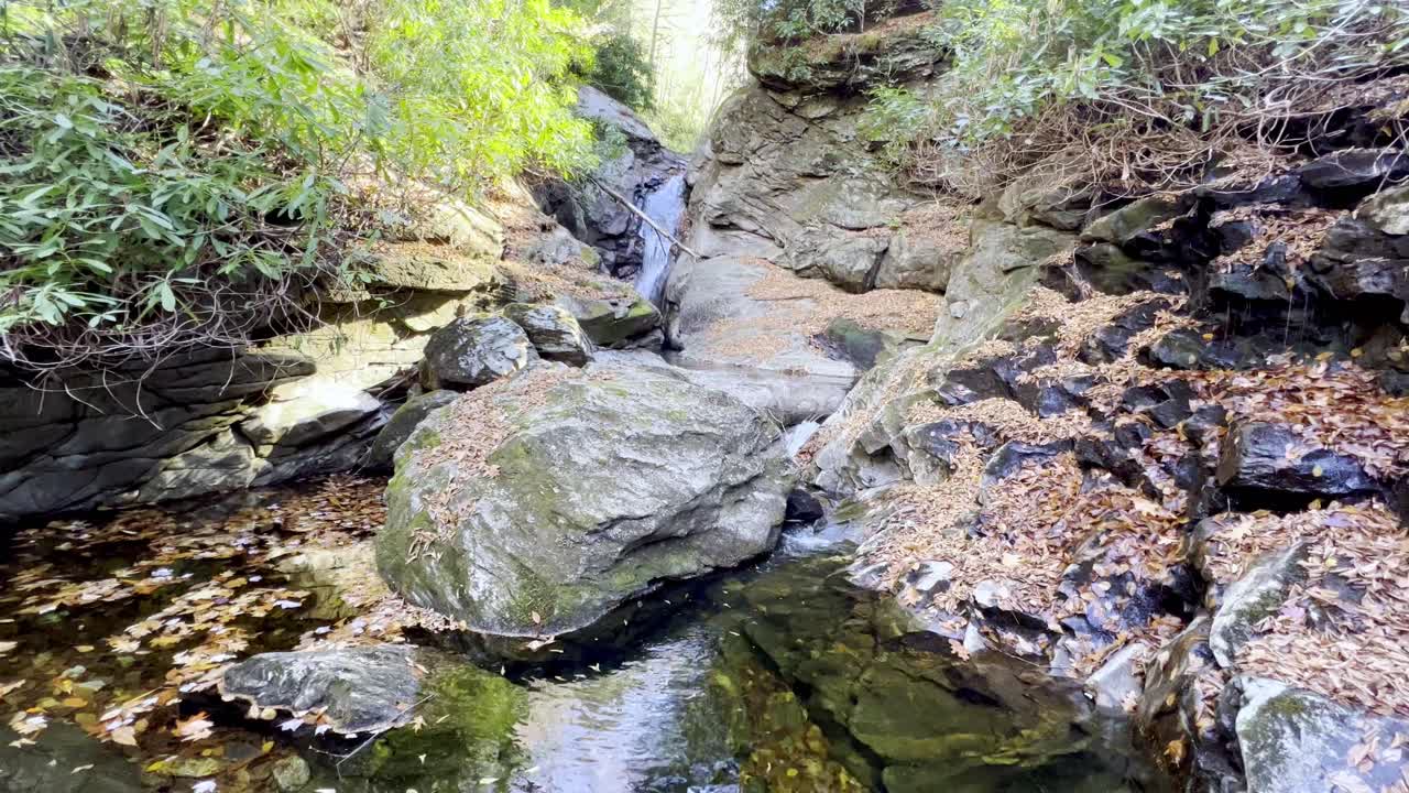 Wide shot of Mitchell Falls on the north side on mount mitchell