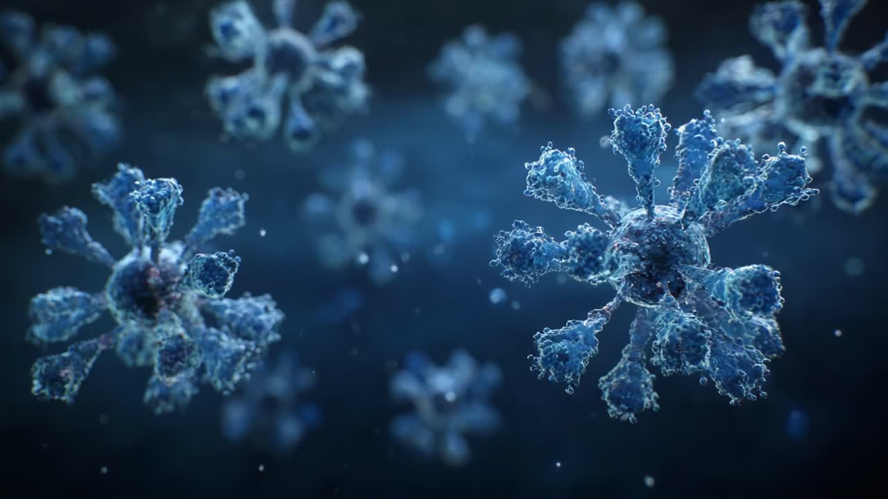 Primi piani microbici: una straordinaria visualizzazione di intricati batteri in un mondo microbico dinamico, che mette in mostra le loro strutture uniche e i modelli di movimento
