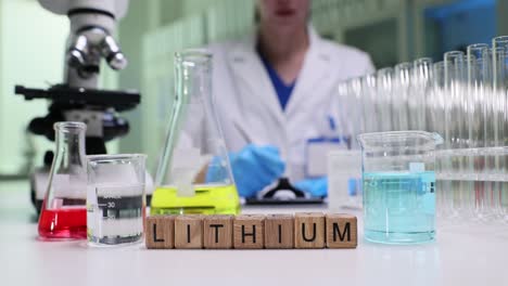 lithium research and chemistry in a laboratory setting