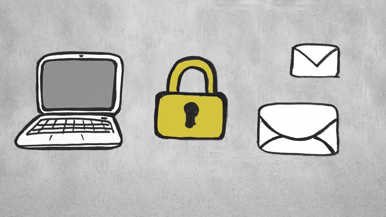 portátil bloqueado y mensajes