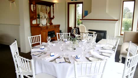 shot of a wedding reception venue