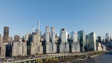 aerial view around the riverside south a urban development complex in lincoln square, manhattan, ny