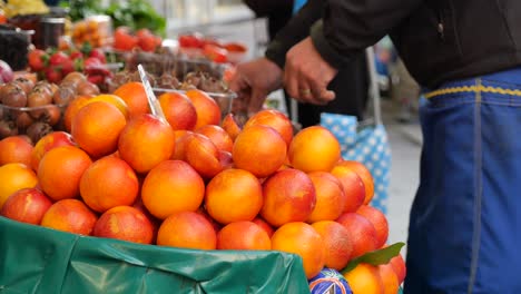 blood oranges at a farmer's market