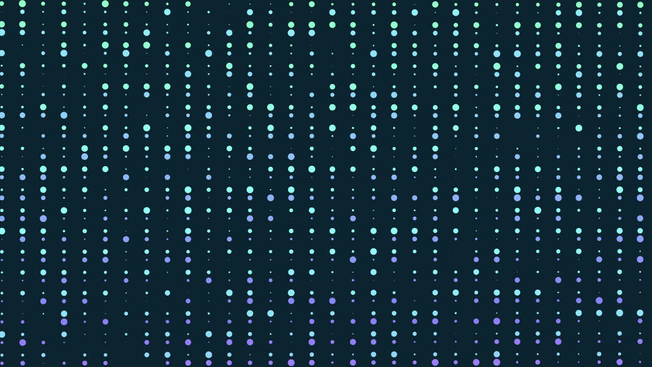 Vibrant purple and pink dot pattern on black background