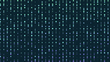 patrón de puntos púrpura y rosa vibrantes sobre un fondo negro
