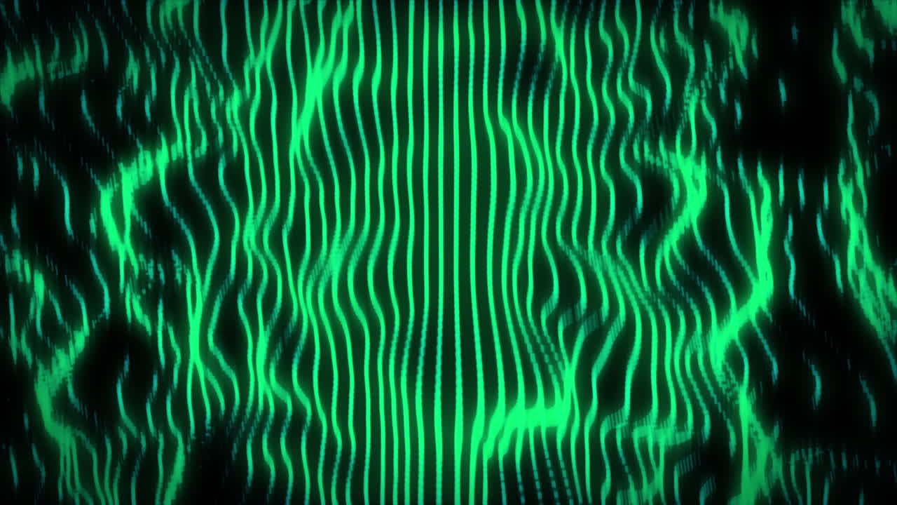 animación del patrón de onda verde en un bucle sin costuras.