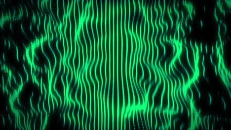 animation of green wave pattern on seamless loop