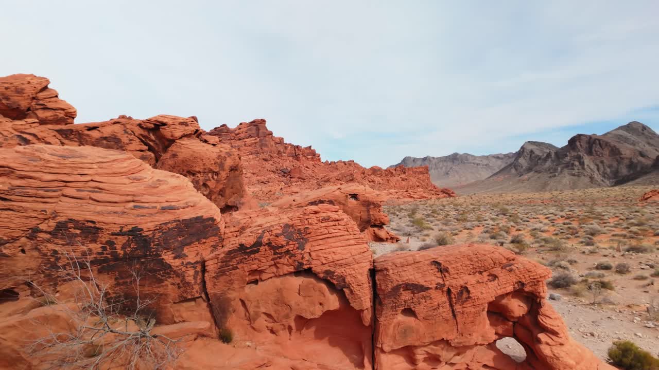 Panoramic View Of Rocks At Valley Of Fire