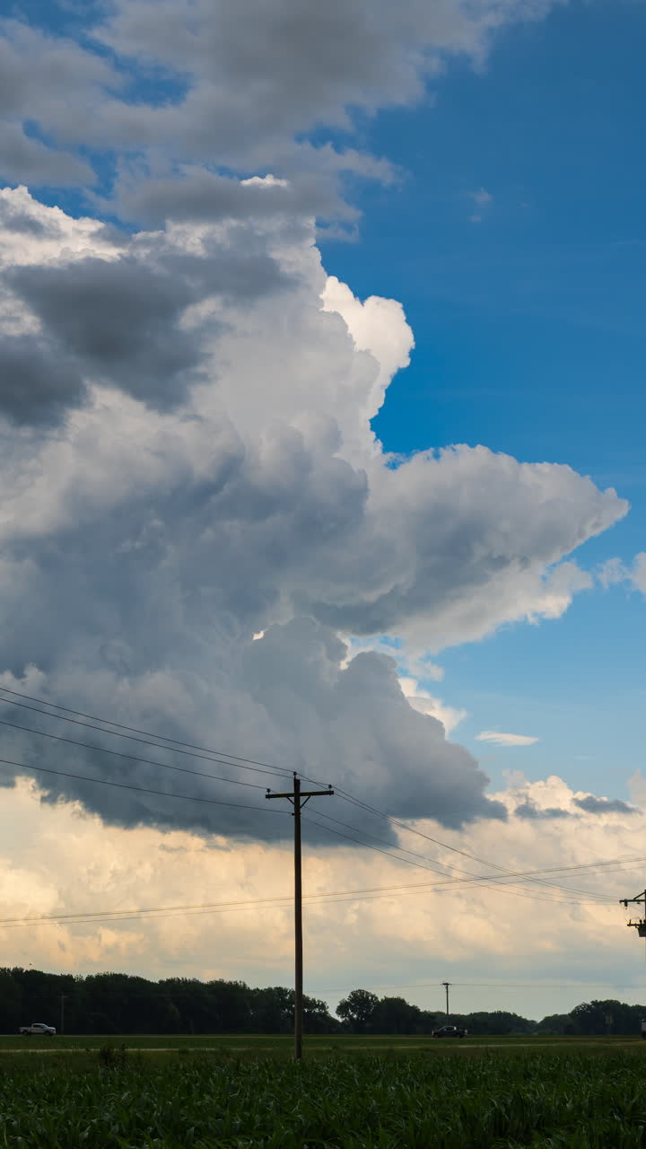 Awan tebal bergulung di langit menampakkan perubahan cuaca dramatis yang lambat