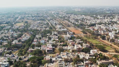área residencial de mysore en una vista de dron