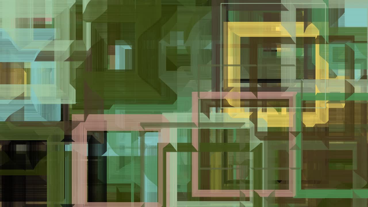 animación digital abstracta de formas geométricas en movimiento