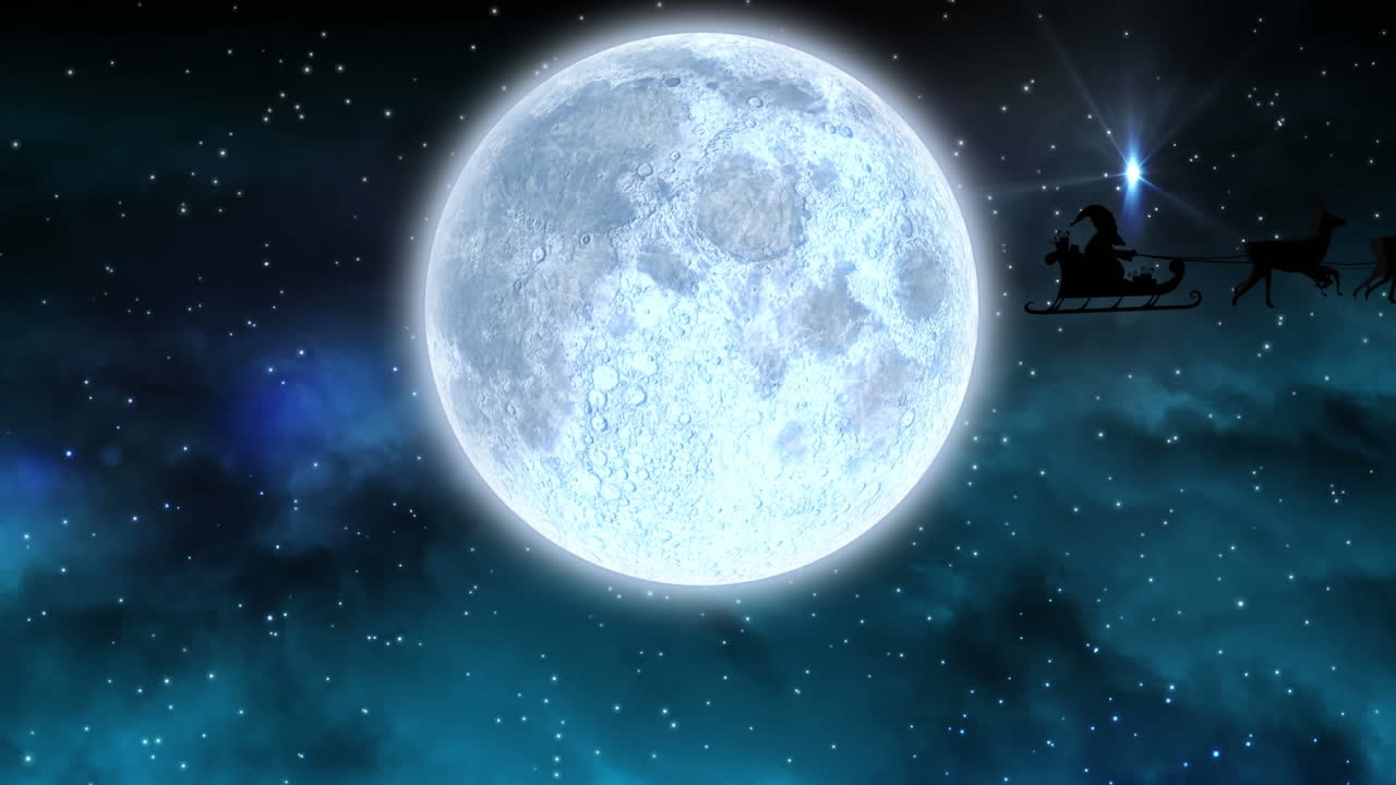 밤에 겨울 풍경