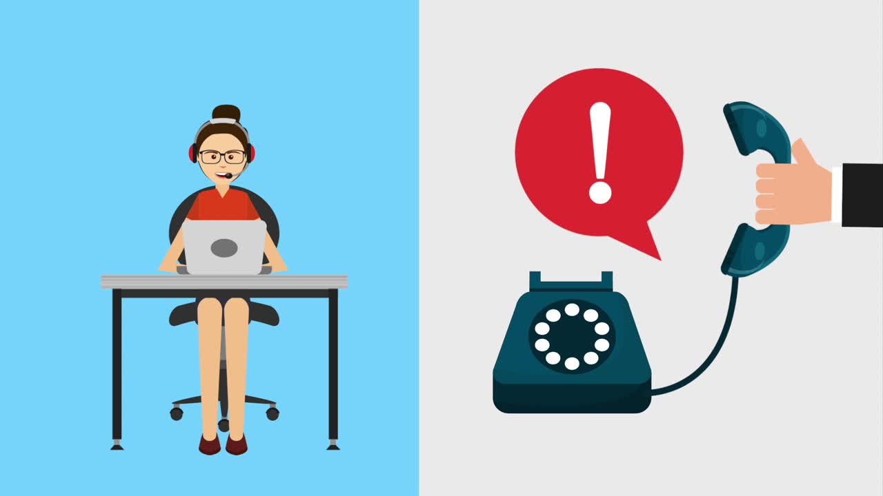 고객 서비스 애니메이션 hd