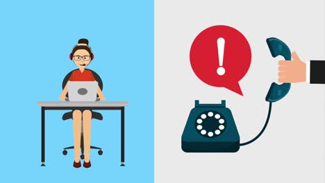 animación de servicio al cliente hd