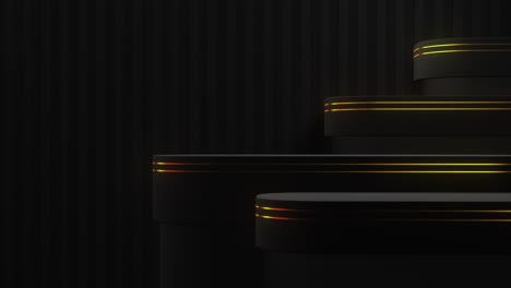 dark modern product display