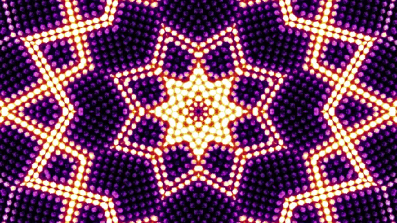 Kaleidoscope Abstract Disco Dance Lights Background, Loop