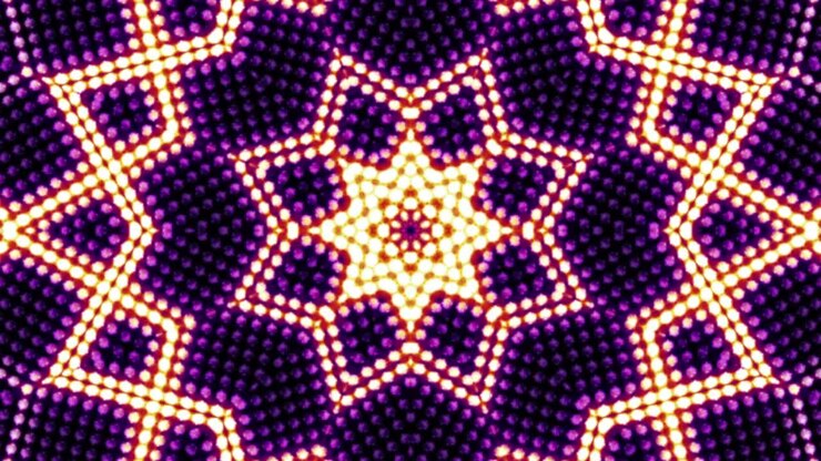 Kaleidoscope Abstract Disco Dance Lights Background, Loop
