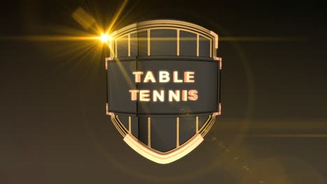 el tenis de mesa es naranja.