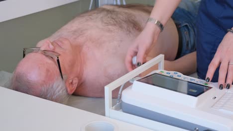 electrocardiography is a test of the heart muscle during its activity.