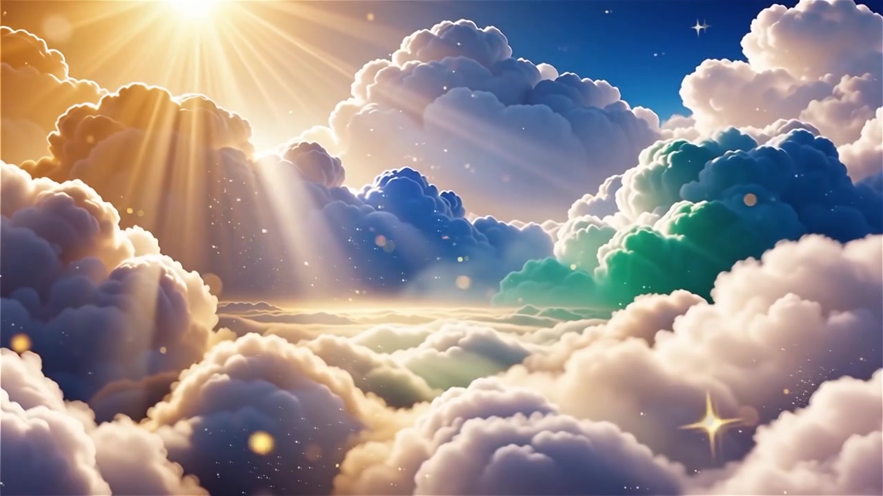 Sfondo di Adorazione Cristiana con Luce Celeste