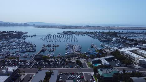 americas cup harbor drone shot