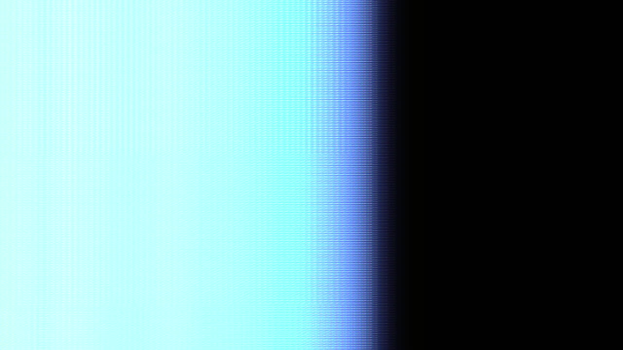 Transición de barra de luz con línea de barrido digital sobre fondo negro