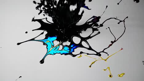 salpicaduras de tinta de colores