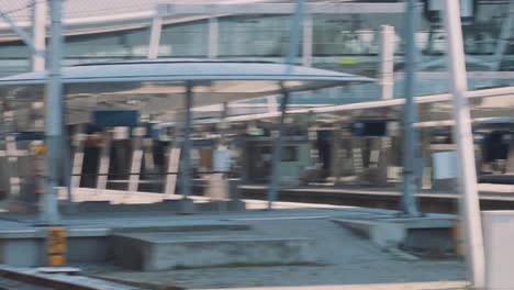 quiet utrecht train station during the covid-19 pandemic