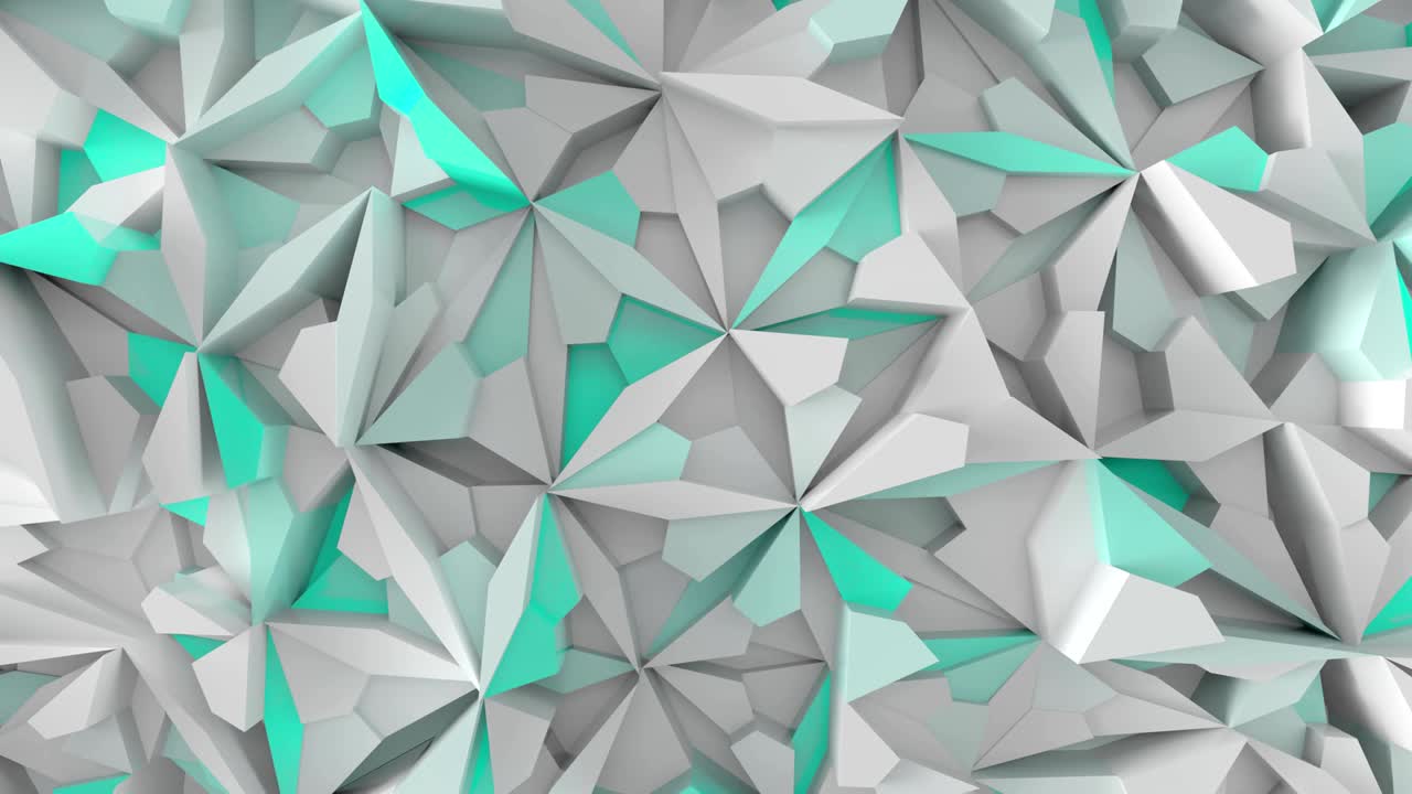 fondo geométrico 3d abstracto con formas que cambian de color.